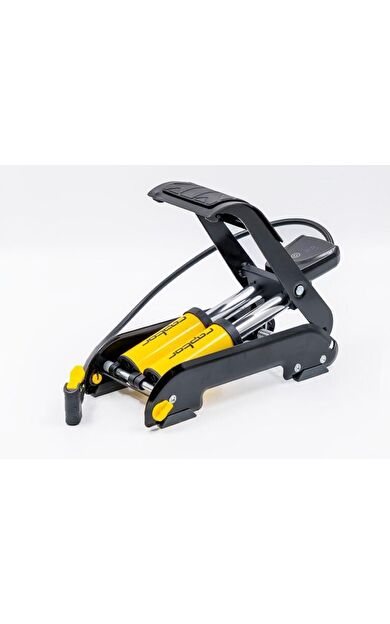 Raptor J44B-06 Çift Pistonlu Dijital Göstergeli Ayak Pompası Yüksek Basınçlı Bisiklet Pompası