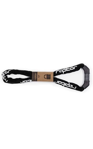 RAPTOR Şifreli Zincir Kilit 6x120 Cm Siyah Bisiklet Motosiklet Bebek arabası Güvenlik Kilidi