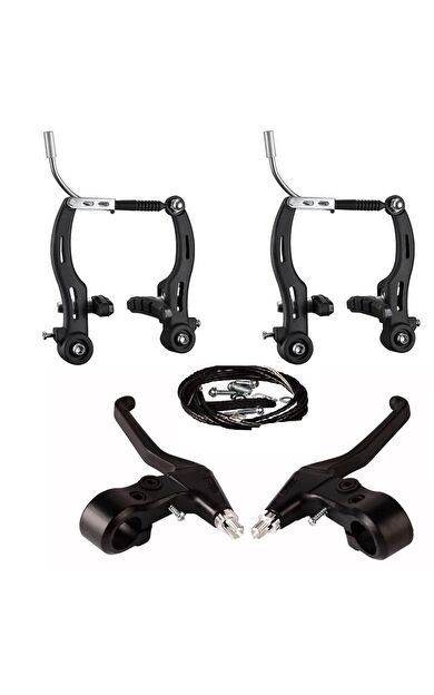 S-Shine BİSİKLET FREN TAKIMI KOL DAHİL ÖN ARKA SET V-FREN TAKIMI