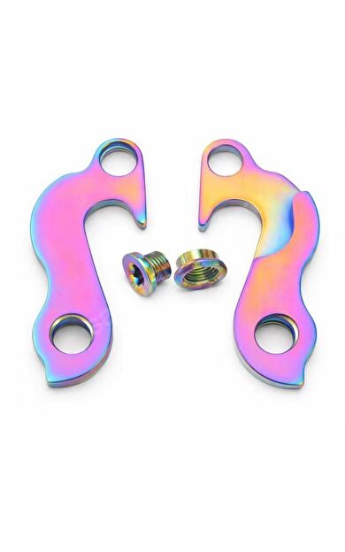 Carraro-Argon18 Kadro Kulağı Bisiklet Aktarıcı Kulağı Kadro Kulağı Titanyum Rainbow Kadro Kulağı