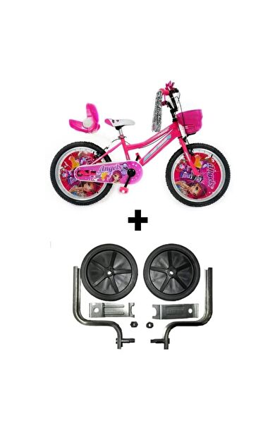 Sarissa Angels 20 Jant 6 ve 10 Yaş Çocuk Bisikleti Pembe + Yan Destek Tekeri