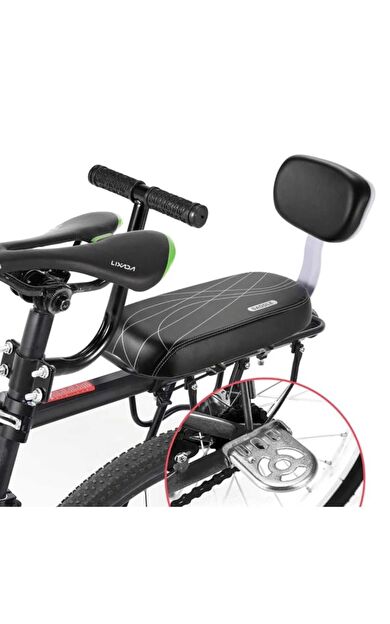 Sarissa Bisiklet Arka Bagaj Üstü Çocuk Koltuğu Sırt Dayamalı (Basamaklı - Gidonlu) Bagaj Koltuğu