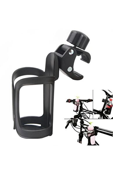 Scooter Bebek Arabası Biberon Termos Şişe Suluk Tutacağı Su Matara Kafesi Gidon Kadro Uyumlu