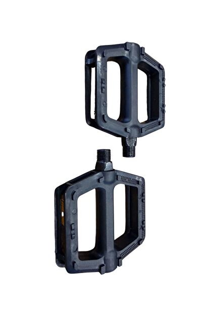 Sarissa Çift Kovanlı Plastik BMX MTB Freeride Geniş Platform Bilyalı Bisiklet Pedalı Siyah