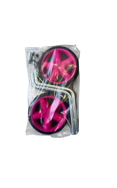 Sarissa Çocuk Bisikleti 16 Jant Uyumlu Silikon Denge Tekeri Bisiklet Yan Teker Siyah Pembe