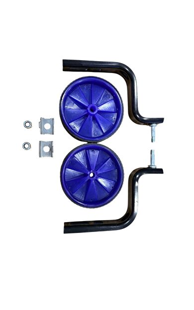 Sarissa Çocuk Bisikleti 16 Jant Uyumlu Silikon Denge Tekeri Bisiklet Yan Teker Siyah Mavi