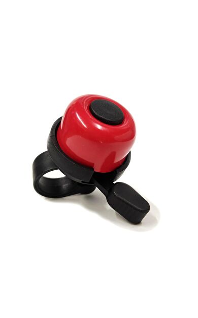 Sarissa Çocuk Bisikleti Zil 1. Kalite Plastik Gövde Metal Çan Kırmızı Siyah