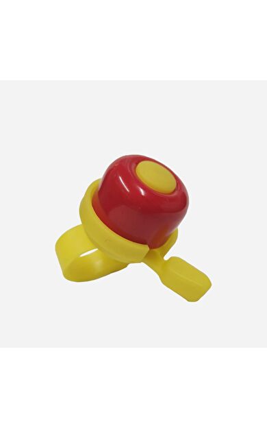 Sarissa Çocuk Bisikleti Zil 1. Kalite Plastik Gövde Metal Çan Sarı Kırmızı