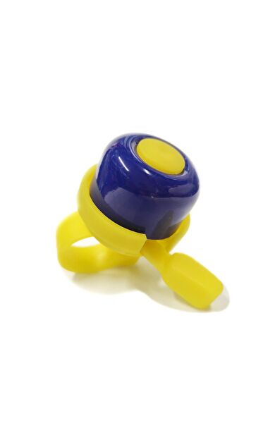 Sarissa Çocuk Bisikleti Zil 1. Kalite Plastik Gövde Metal Çan Sarı Lacivert