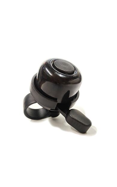 Sarissa Çocuk Bisikleti Zil 1. Kalite Plastik Gövde Metal Çan Siyah Parlak Siyah