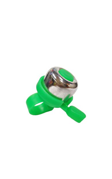 Sarissa Çocuk Bisikleti Zil 1. Kalite Plastik Gövde Metal Çan Yeşil Gümüş