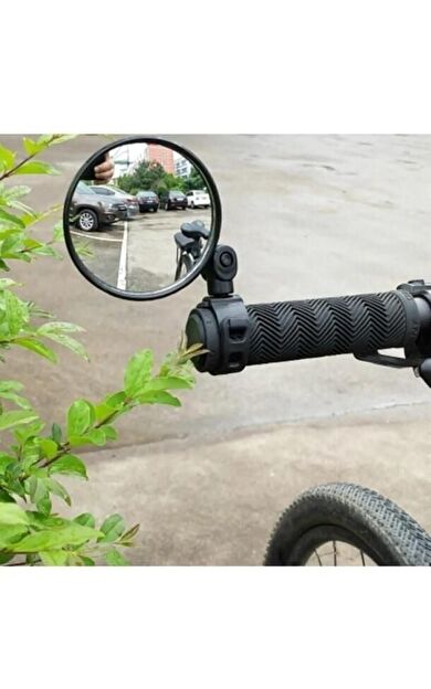 Sarissa Geniş Açılı Gidon Bağlantılı Ayna 360 Derece Dönen Vidalı Bisiklet Scooter Dikiz Aynası
