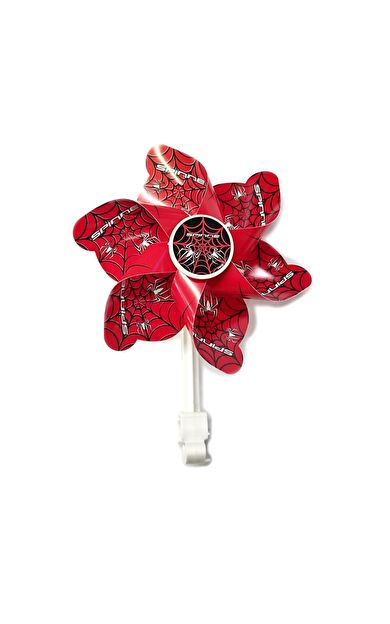 Sarissa Gidon Süsü Spinne Fırıldak Bisiklet Rüzgar Gülü Kırmızı
