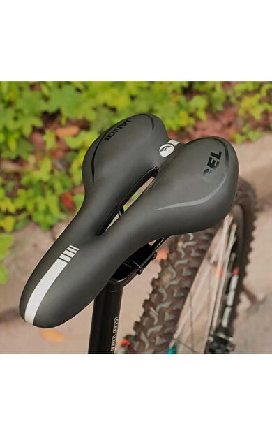 Sarissa Jel Rahat Yumuşak Konforlu Geniş Bisiklet Selesi Bisiklet Koltuğu Koltuk Siyah Jelli Sele