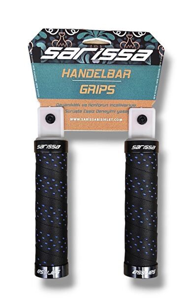 SARİSSA Jelli Elcik Destekli Yapı Kolay Kavrama Kaymaz Bisiklet Elciği Mavi