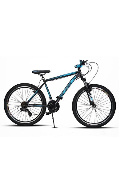 Sarissa Moon 26" Jant MTB Ön Amortisörlü Shimano 21 Vites V Fren Wake Gidon Dağ Bisikleti Siyah Mavi