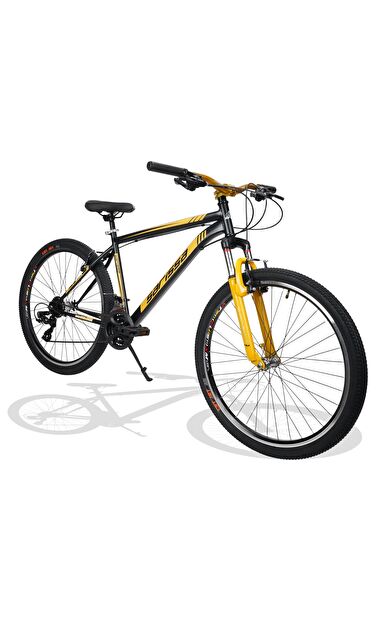 Sarissa Moon 27,5" Jant MTB Ön Amortisörlü Shimano Kelebek 21 Vites V Fren Dağ Bisikleti Siyah Sarı