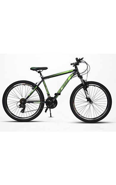 Sarissa Moon 26" Jant MTB Ön Amortisörlü Shimano 21 Vites V Fren Dağ Bisikleti Siyah Yeşil