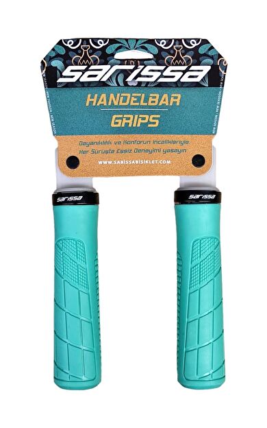 SARİSSA PVC Elcik Ergonomik Destekli Yapı Kolay Kavrama Kaymaz Bisiklet Elciği Turkuaz