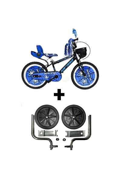 Sarissa Spinne 20 Jant 6 ve 10 Yaş Çocuk Bisikleti Mavi + Yan Destek Tekeri