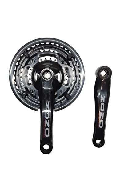 Zozo Bisiklet Aynakol Sağ Sol Takım 3 Lü Dişli- 24/34/42Tx170mm XC100-(SP16-TS540P) Siyah Renk