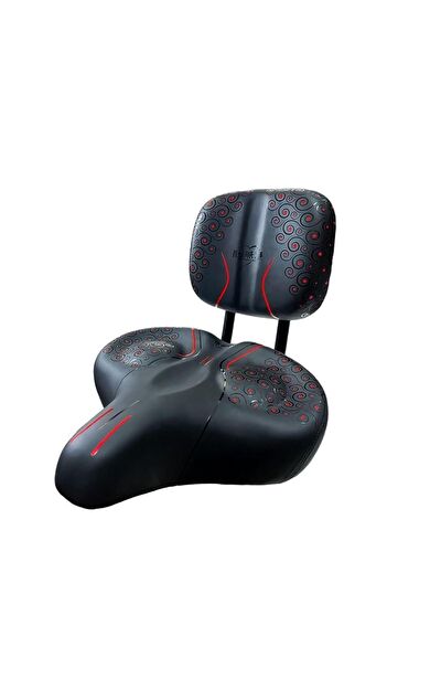 Sırt Destekli Bisiklet Sele Koltuğu Sırt Desteği ile Bisiklet Elektrikli Bisiklet Selesi Kırmızı