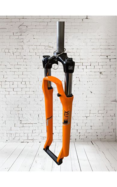 SR Suntour Xcm30 29"Jant Gidondan Kilitlenebilir Bisiklet Maşası Turuncu 1-1/8 QR Maşa Disk Fren