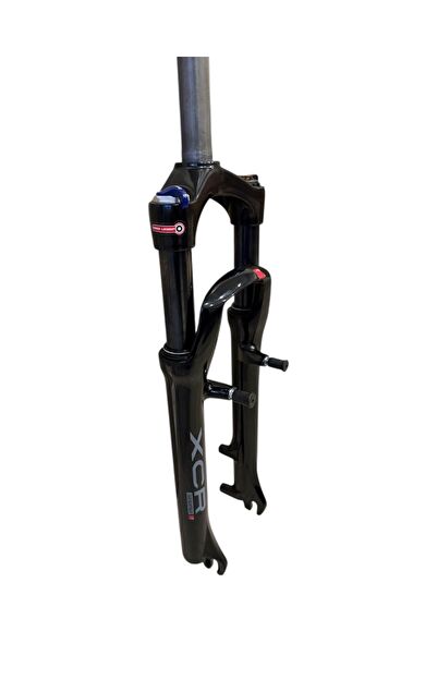 Sr Suntour XCR 26" Jant Kilitlenebilir Bisiklet Maşası 1-1/8 QR Amortisörlü Maşa V-fren Disk Fren Siyah