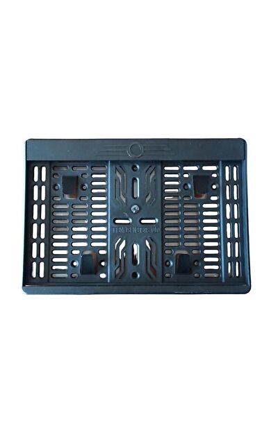 Motosiklet Çıt Çıt Geçme Model Plastik Kırılmaz Plakalık Siyah