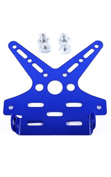 Tex 2311 Katlanabilir Metal Motosiklet Plakalık Sinyal Bağlantılı Mavi