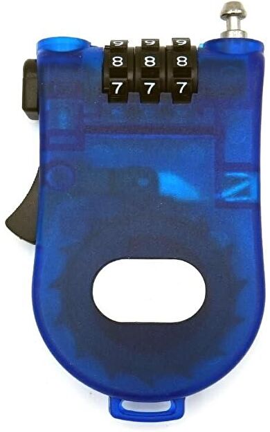 Tex TY4605 Masterlock Kask Kilidi Motosiklet ve Bisikletler Için Uyumlu Şifreli Kilit Mavi