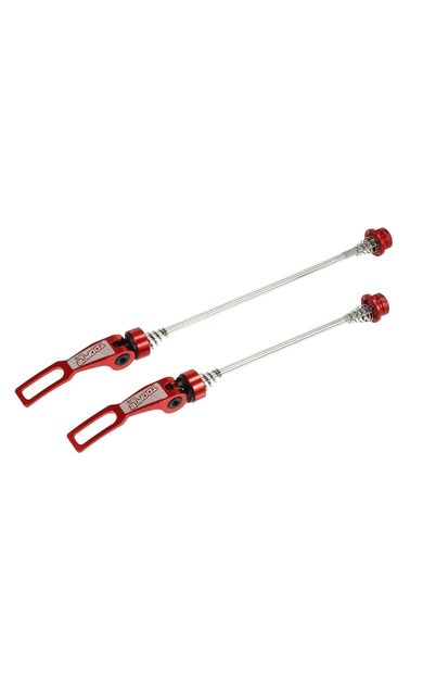 TOOPRE Bisiklet Tekerlek Mandalı Kırmızı Renk QR Mandal Seti Ön Arka Teker Mandalı TL-01, Kırmızı