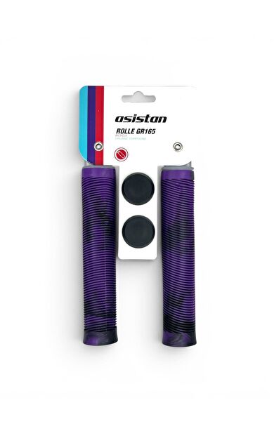 Asistan GR165 Mtb Bmx Dirt jump Freeride Elcik Silikon Bisiklet Elcik 165MM Elcik Siyah Mor
