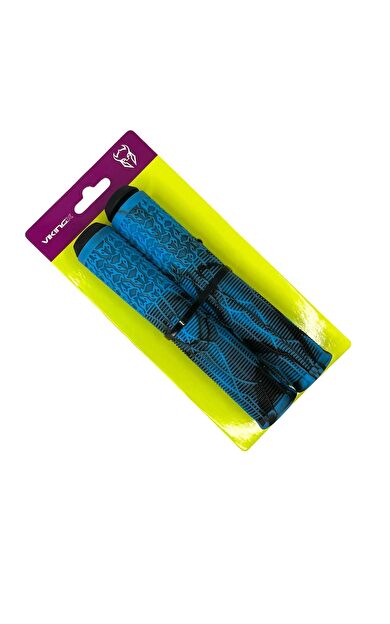 Vikingx Mtb Bmx Dirt jump Freeride Elcik Silikon Bisiklet Elcik 160 mm Bisiklet Elciği Siyah Mavi