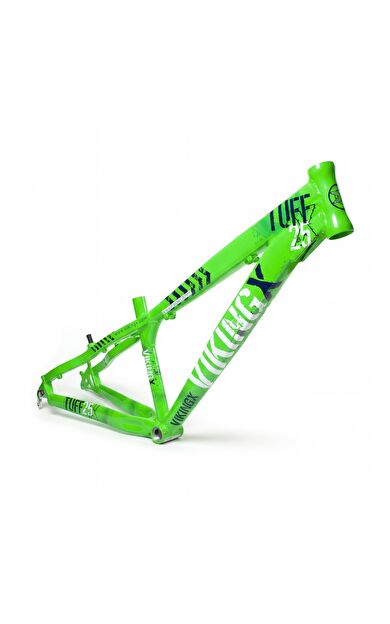 VikingX Tuff X-25 Dirt Jump Kadro Alüminyum Dirt Jump Bisiklet Kadrosu Hafif ve Dayanıklı Yeşil