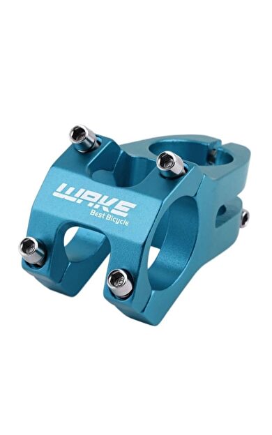 Wake Mavi Bisiklet Kısa Gidon Boğazı 40mm Bisiklet Yedek Parça Aksesuarı