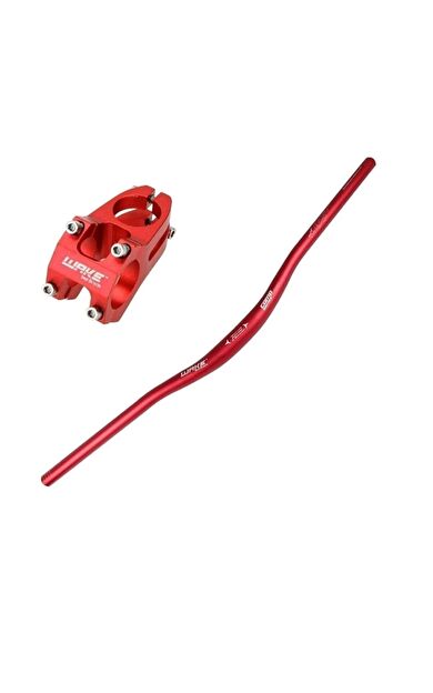 Wake 78cm Gidon+gidon Boğazı Takım (kırmızı) Waketakım renkli gidon
