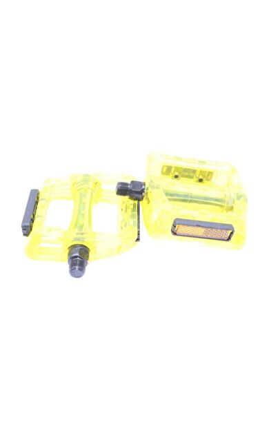 NECO WP601 Geniş MTB BMX Platform Pedal 110 x 100 mm 415 Gram Transparan Sarı