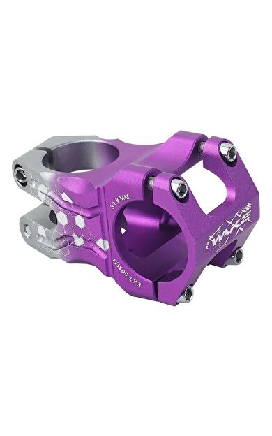 Wake Çift Renkli Desenli Mor Bisiklet Gidon Boğazı 31.8mm Bisiklet Gidon Boğazı Mor Gri Renk