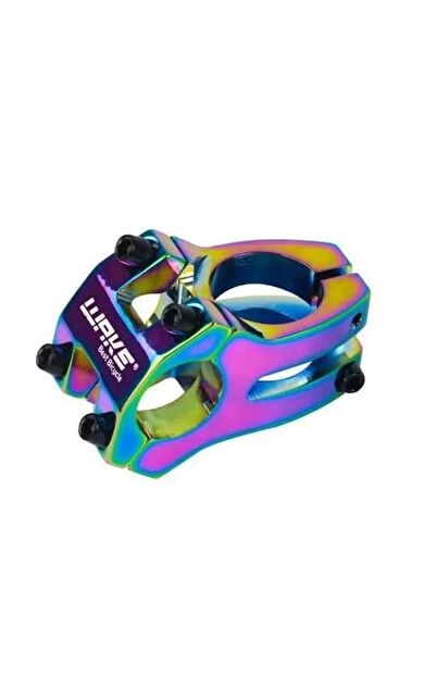 Wake Rainbow Bisiklet Kısa Gidon Boğazı 40mm Bisiklet Yedek Parça Aksesuarı WAKE RAİNBOW