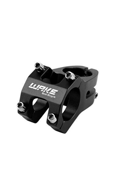 Wake Siyah Bisiklet Kısa Gidon Boğazı 40mm Bisiklet Yedek Parça Aksesuarı Siyah Gidon Boğaz kısa