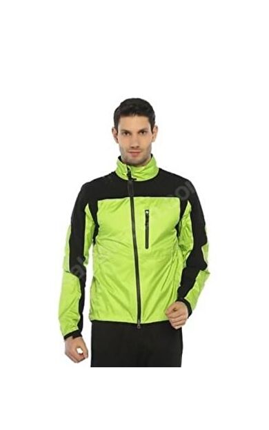 XBYC 1160 Erkek Su Ve Rüzgar Geçirmez Bisiklet Yağmurluk L Beden Yeşil