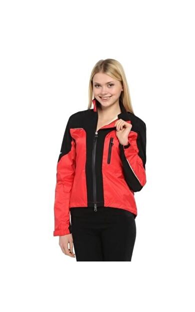 XBYC 1161 Bayan Su Ve Rüzgar Geçirmez Bisiklet Yağmurluk L Beden Kırmızı