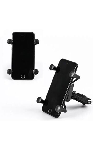 Xbyc 2084-2 360 Derece Dönebilen Bisiklet Ahtapot Telefon Tutucu Siyah