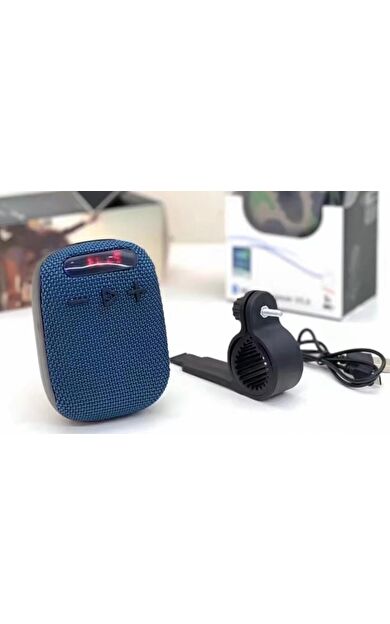 Xbyc 2727 Bluetooth Bağlantılı Hoparlör Su Geçirmez Şarjlı Bisiklet Motosiklet Hoparlörü Lacivert