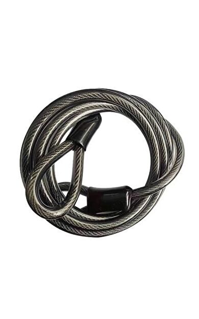 Xbyc 4501K Güçlü Çelik Kablo Halat Kilit 8 x 1850 mm Motosiklet Bisiklet Halat Kilidi