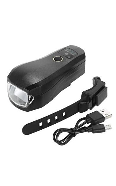 XBYC 6134 Bisiklet Ön Işık 350 Lümen Usb Şarjlı Sensörlü Bisiklet Ön Farı