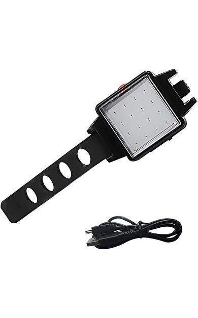 Forte Gt 6169 Bisiklet Arka Işık 3 Modlu 120 Lümen USB Şarjlı Güçlü Arka Stop