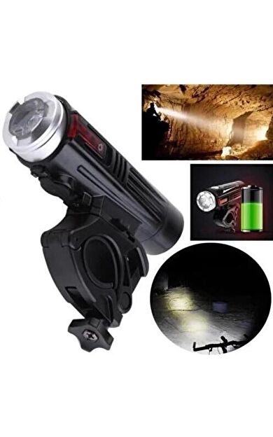 XBYC 6113 Bisiklet Ön Işık 880 Lümen 4 Modlu USB Şarjlı Ön Far Bisiklet Lambası