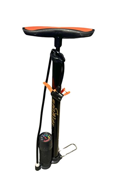 XBYC 9661 Göstergeli Ayaklı Bisiklet Pompa 150PSI Yüksek Basınçlı TOP-HAVUZ-MOTOSİKLET Pompası